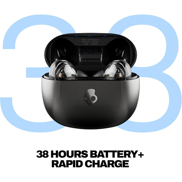 Навушники Skullcandy Rail ANC: бездротові, з активним шумозаглушенням, чорні