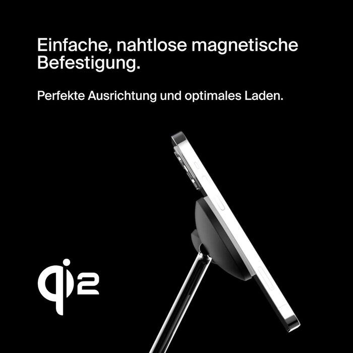 Belkin BoostCharge Pro 3-в-1 Бездротовий зарядний пристрій MagSafe для iPhone 13, Apple Watch та AirPods (15W, Чорний)