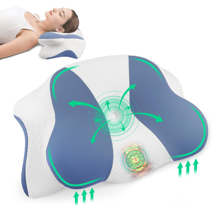 UrbanHomes Orthopedic Pillow, Anti-Snoring Pillow, Neck Support Pillow, Ergonomic Memory Foam Pillow for Side Sleepers, Back Sleepers & Stomach Sleepers neck pillow for men