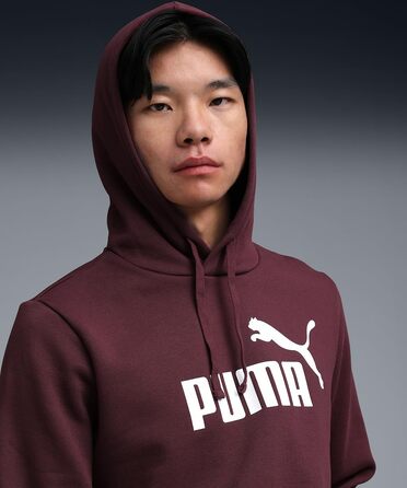 Чоловічий худі PUMA Essentials No. 1 Logo Hoodie з логотипом на спині, червоний, розмір L