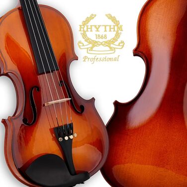 Скрипка 1/2 Rhythm для початківців (набір) з жорстким кейсом, коліумом, підставкою для плеча, смичком та запасними струнами