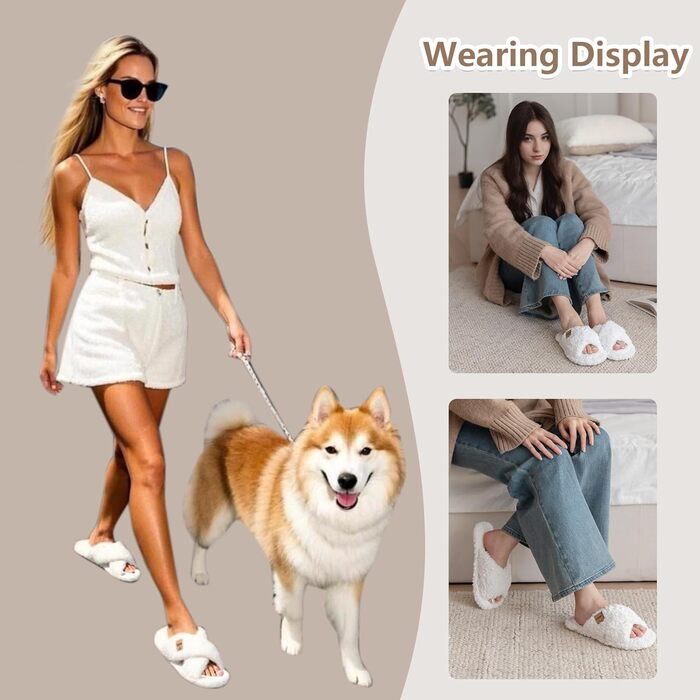 Жіночі домашні тапочки з меморі-піною – зручні домашні капці для спальні, відкриті, з перехресними ремінцями, антиковзаюча підошва для дому та вулиці, стильні тапочки-шльопанці як подарунок для жінок, мами, дружини, білі, 38/39 EU