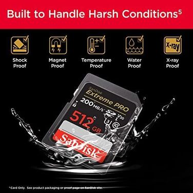 Карта пам'яті SanDisk Extreme PRO SDXC UHS-I 1 TB, V30, U3, швидкість до 200 МБ/с, для 4K UHD відео
