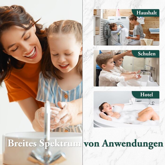 Дозатор для рідкого мила BosilunLife 350 мл, наповнюваний, великий насос, стильний, неслизький, BPA-free, для кухні та ванної кімнати