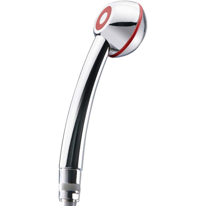 Ручний душ SwissClima I-SHOWER WOW! для проточних водонагрівачів і низького тиску, потужний струмінь, антикальційний, гігієнічний, екологічне хромоване покриття (хром-червоно-ферарі)