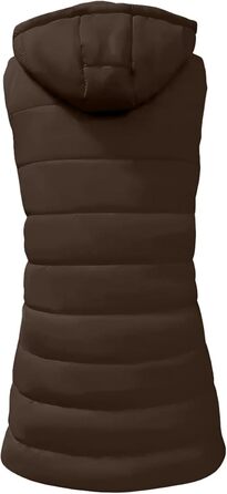 Жіноча софтшеллова жилетка з капюшоном, без рукавів, водонепроникна, вітронепроникна, спортивна жилетка з кишенями для їзди верхи, бігу, походів, зимової куртки, теплої перехідної жилетки, стельтова жилетки, розмір XL, колір кава