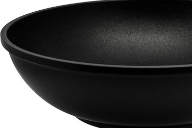 ELO Crepe Pan, 28 cm, ALUCAST: Pan made of energy-saving die-cast aluminum with non-stick coating, suitable for ceramic, gas, electric, and induction cooktops - dishwasher safe, color: black (28 cm NEW, wok pan)