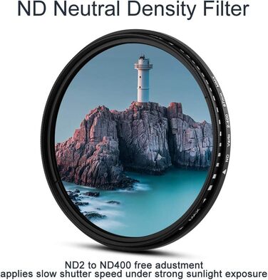 Набір фільтрів для об'єктива 67 мм Fotover: UV, CPL, поляризаційні, ND (ND2-ND400), насадки +1/+2/+4/+10, бленда, сіра карта, сумісний з DSLR камерами