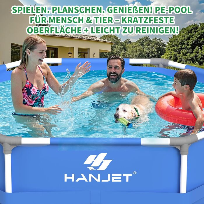 Басейн сталевий каркасний блакитний 305x76 см для дачі та саду