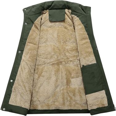 Тепла чоловіча жилетка KEFITEVD на осінь-зиму: терможилетка, жилетка для полювання, безрукавка, флісова жилетка, робоча жилетка, розмір XXL, темно-оливковий колір