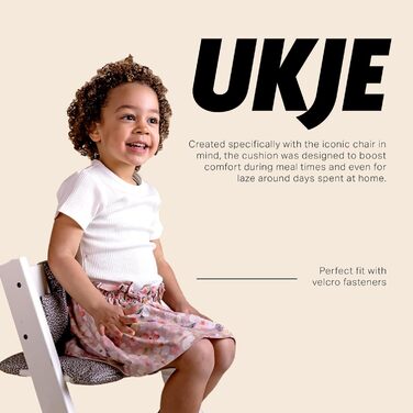 Ukje подушка для стільчика Stokke Tripp Trapp, водонепроникна, леопардовий пісок, м'яка сидушка, зменшувач сидіння, багато кольорів і візерунків