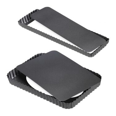 Relaxdays 2-Piece Lift-Top Tart Dish Set