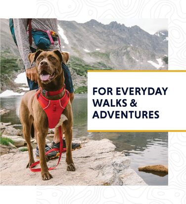 Нашийник для собак RUFFWEAR Front Range, міцний матеріал Tubelok, карабін з алюмінію, зручна застібка, яскравий колір Campfire Orange, розмір L (51-66 см)