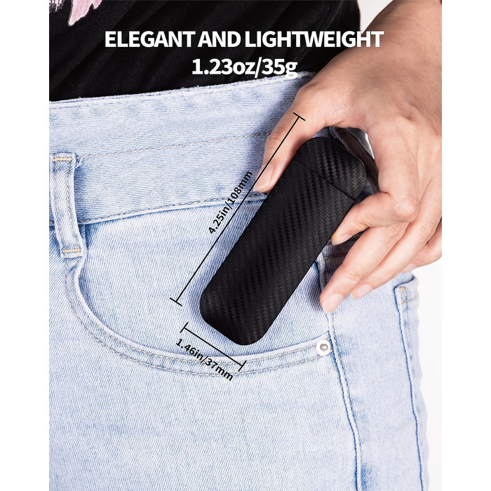 LED-ліхтарик для читання, перезаряджуваний, ультралегкий, 3 кольори (бурштиновий), 5 рівнів яскравості, диммер, модний, портативний, чорний/рожевий