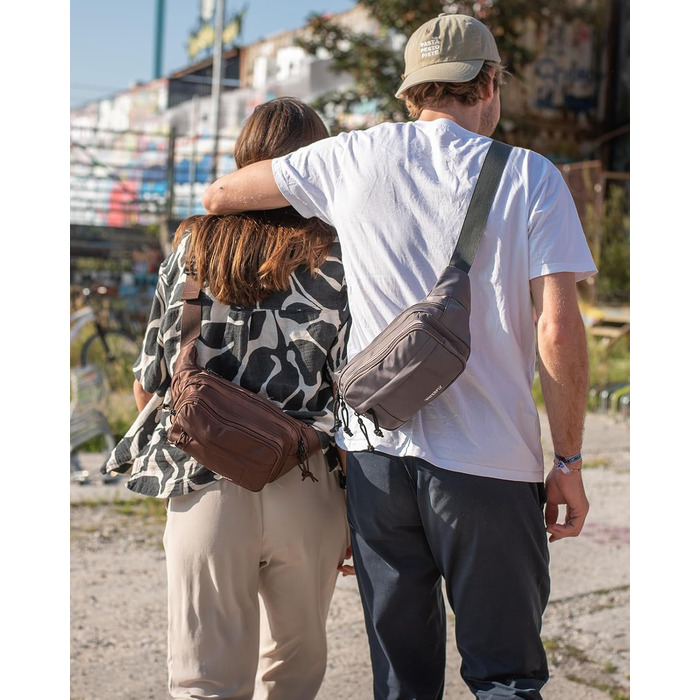 Спортивна поясна сумка Waterfly: стильна фанна-сумка для чоловіків та жінок, унісекс, для прогулянок, подорожей, MTB, спорту, тренувань собак, сірого кольору