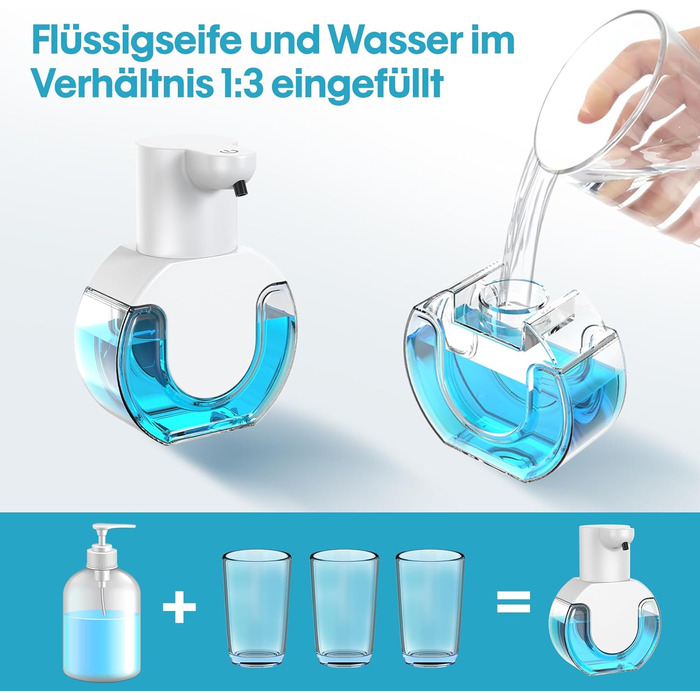 Автоматичний диспенсер для мила на батарейках, USB, безконтактний, настінний, 420 мл