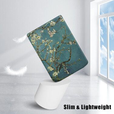 Чохол для Pocketbook Verse PB629 / Verse Pro PB634 - Flip Cover з авто-функцією сну/пробудження (квітка)