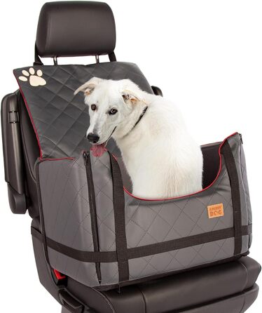 Автомобільний лежак для собак Golden Dog - переноска, автокрісло, лежак для собак, сірий, 52x44x33 см
