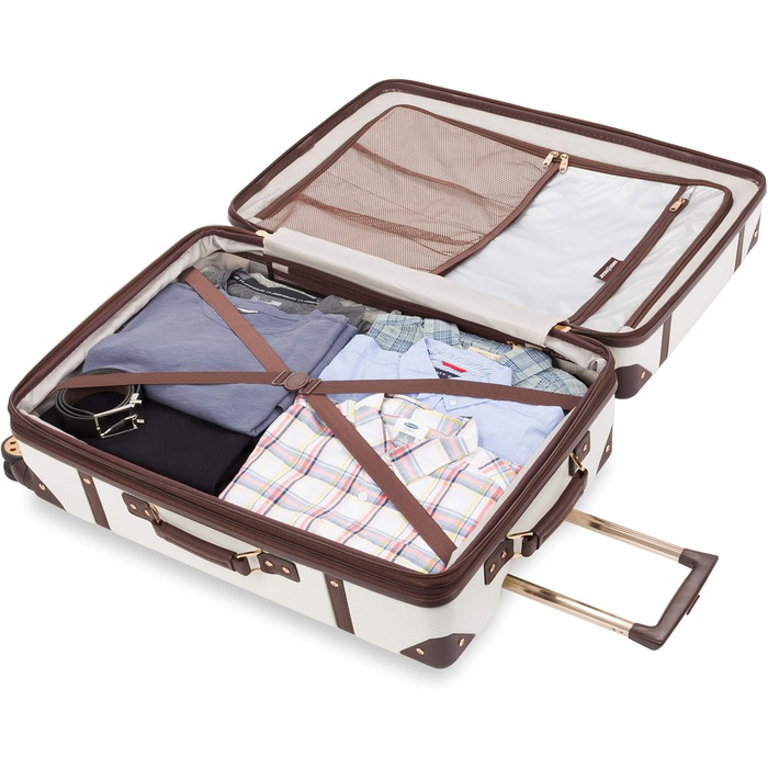 Чемодан Swiss Gear 7739 Hartschalen, білий, 26 дюймів, з колесами (Checked-Large)