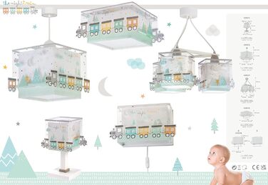 Dalber children's lamp pendant light hanging lamp pull colors train The Night Train colorful