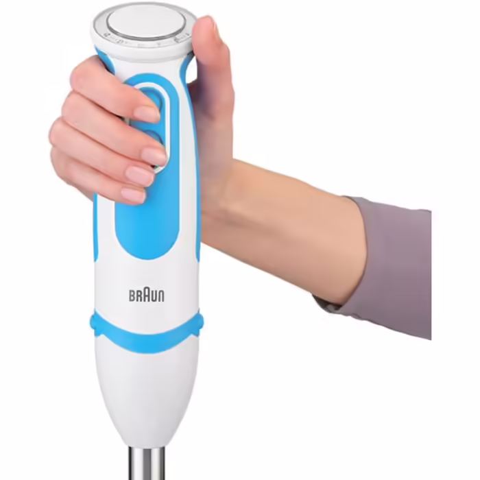 Braun Hand Blender MQ 5260WHBL Hand Blender – MultiQuick 5 Vario Immersion Blender with stainless steel mixing foot and spiralizer, 1000 watts, including extensive accessory set, white/blue MQ5260 Hand Blender including Spiralizer White/Blue including Spiralizer
