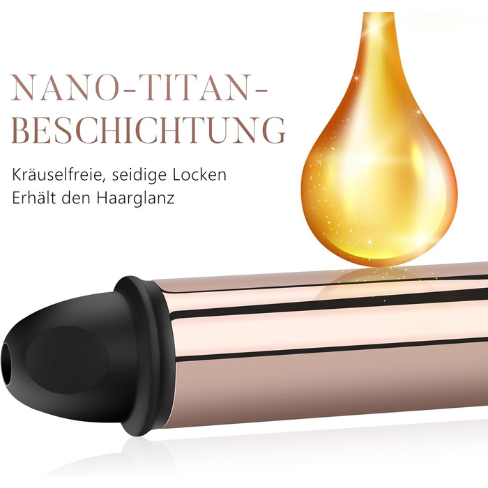 Автоматичний локон PARWIN PRO BEAUTY 25mm з нано-титановим покриттям, LCD дисплеєм, 120-210°C