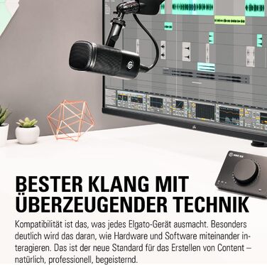 Елгато Wave DX – Динамічний XLR мікрофон з нирковою характеристикою, для подкастів, стрімінгу та трансляцій, без підсилювача, сумісний з Mac/PC