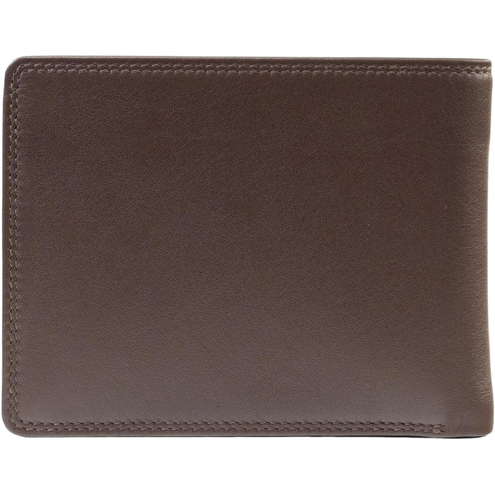 BRAUN BÜFFEL - Men's Wallet made from genuine cowhide Golf 2.0 - Slim card and cash holder with 4+3 card slots - Timeless classic wallet with coin pocket - Elegant Brown