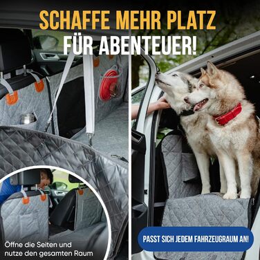Захист для автокрісла собаки ZooNice: водовідштовхуючий, стійкий до подряпин з боковим захистом | Premium захист сидіння авто для собак | Універсальний чохол на сидіння для собак в авто та SUV