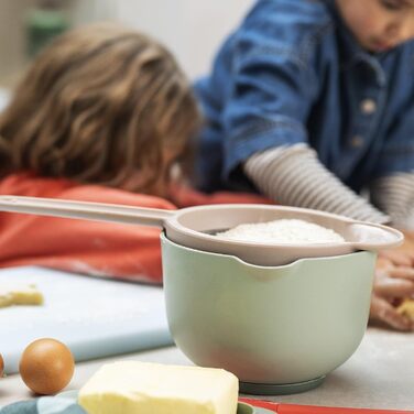 Миска для змішування Mepal Chef it з кришкою, антипослизьке дно, для мікрохвильовки та посудомийки, термостійка до 110°C, 3 л, коралова
