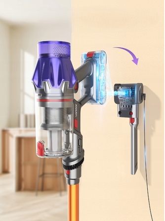 Вертикальний пилосос Laresar V7, жовтий/золотий