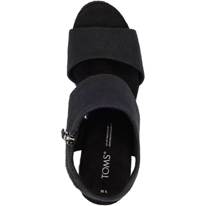 Сандалі жіночі TOMS Majorca на платформі та підборі, чорні (38 EU)