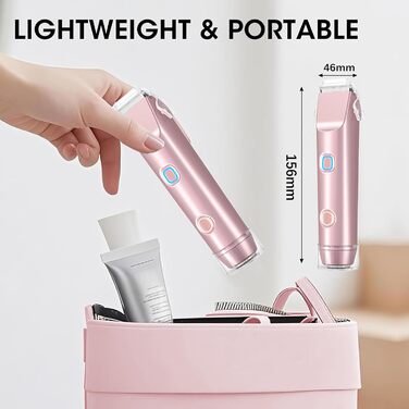 Електричний жіночий гоління з двома головками, триммер для тіла, бікіні, водонепроникний IPX7, для подорожей