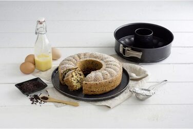 Форма для випічки Zenker Springform Ø 24 см з двома днами, з антипригарним покриттям, для сапкових тортів та пирогів, 1 шт.