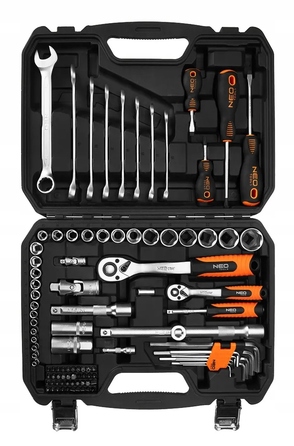 Набір торцевих ключів NEO TOOLS, 100 предметів, 1/2