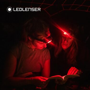Налобний ліхтар Ledlenser HF4R Core, 500 люмен, LED, акумуляторний, водонепроникний IP68, з червоним світлом для outdoor-активностей