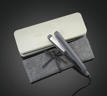 Випрямляч для волосся Diva Pro Styling Precious Metals Touch - Titanium PRO202