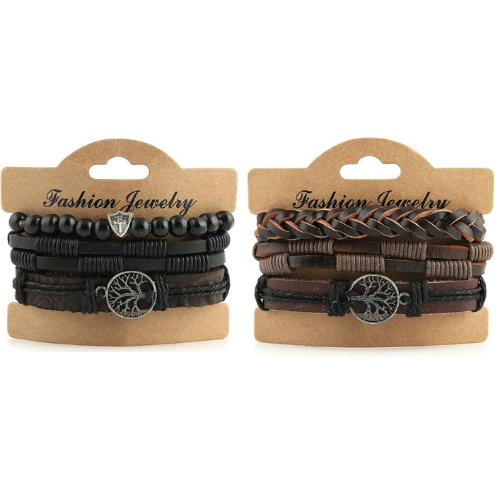 Браслети HZMAN з натуральної шкіри 