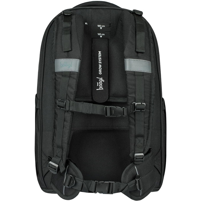 Шкільний рюкзак Baagl Set для хлопчиків та дівчаток-підлітків (5 предметів): рюкзак Skate MAX, пенал, спортивна сумка, бананка, ергономічний, 30 л (Darkness)