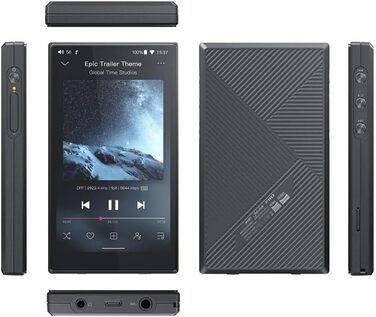 FiiO JM21 Цифровий аудіоплеєр 4GB + 64GB (Чорний) - Hi-Res звук, Lossless