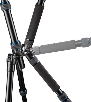 Штатив Mantona DSLM Travel - блакитний, для камер, до 5 кг, з кульковою головкою