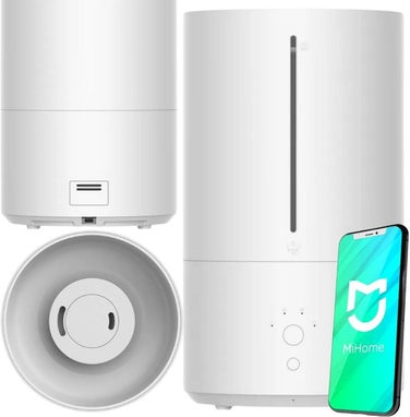 Ультразвуковий зволожувач повітря Xiaomi, 4.6 л, 350 мл/год, білий
