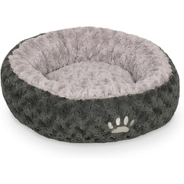 Ліжко для тварин Nobby Komfortbett Donut Seoli, темно-сірий/світло-сірий, діаметр 60 см