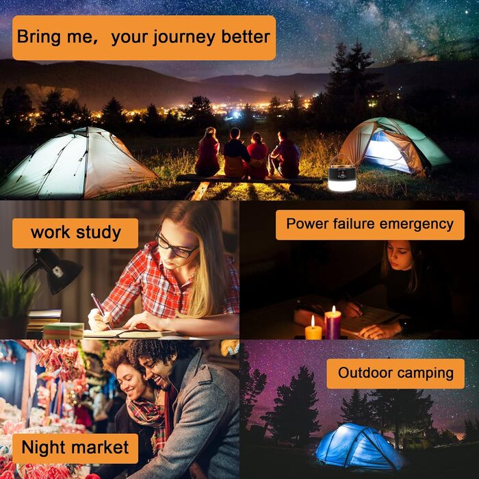 Flintronic 2 Pack Camping Lantern, Solar LED Camping Lantern USB Rechargeable with Remote Control, 5 Brightness Levels SOS Flashing Modes with Power Bank, Emergency Kit for Outdoor Hiking Camping Emergency Outdoors