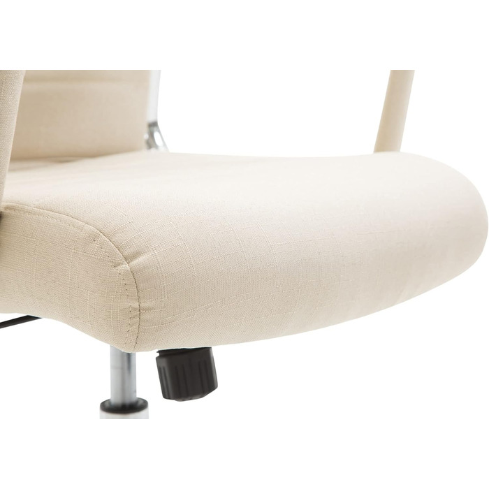 Крісло офісне Kolumbus, тканина, ергономічне, для довготривалої роботи, міцне, для геймінгу та home-office, колір: кремовий