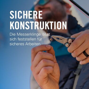 Leatherman Skeletool багатофункціональний інструмент 7 в 1 з нержавіючої сталі, легкий мультитул для дому та подорожей