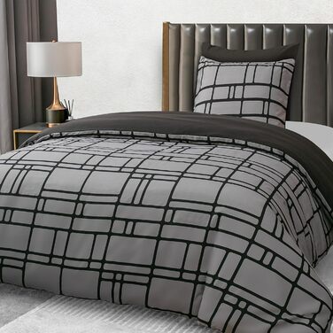 Комплект постільної білизни Pamposh 135x200 (4 шт.) - 2 наволочки 80x80, 2 простирадла 135x200, мікрофібра, сірий, ÖKO-TEX