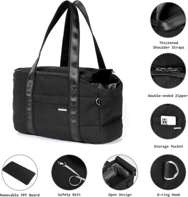 Сумка-переноска для собак, сумка для подорожей з собакою, регульований поводок, м'яка переноска для маленьких собак та домашніх тварин, сумка для покупок на вулиці