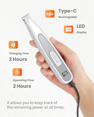 Триммер для собак Pfotentrimmer Paw Trim Pro: тиха, акумуляторна машинка для догляду за лапами, вухами та обличчям