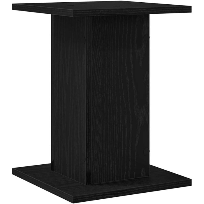 Підставка для акустики vidaXL, 2 шт., дерев'яна, чорна ельха, 30x30x40 см, для Hi-Fi, домашнього кінотеатру, покращений звук